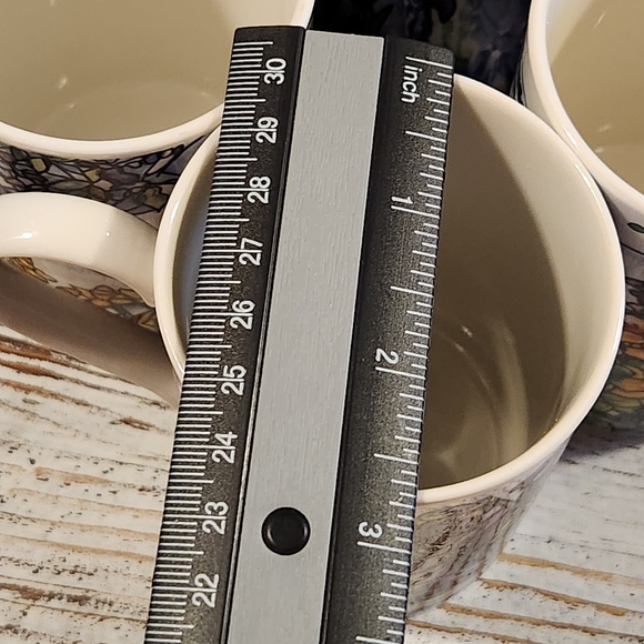 Dunoon Scotland Mugs Helen Sandiford Tiffany Stained Glass Iris Daffodil Floral - Picture 14 of 14